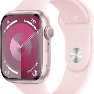 Apple Watch Series 9 45mm GPS Pink Aluminum Case with Pink Sport Band