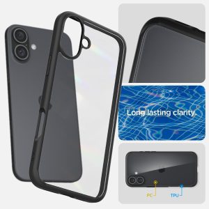 Apple iPhone 16 Ultra Hybrid Case by Spigen - ACS08201 - Matte Black - Image 5