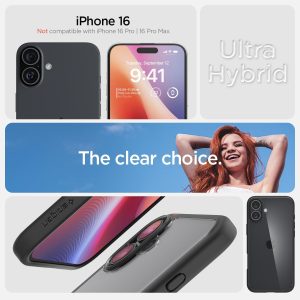 Apple iPhone 16 Ultra Hybrid Case by Spigen - ACS08201 - Matte Black - Image 7