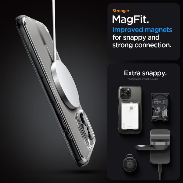 61LT9+iOUXL._AC_SL1200_ Apple iPhone 16 Pro Ultra Hybrid MagFit Case by Spigen - ACS08129 - White - Image 4