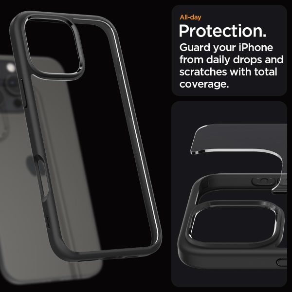 Apple iPhone 16 Pro Ultra Hybrid Case by Spigen - ACS08125 - Matte Black - Image 2