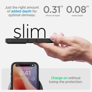Apple iPhone 16 Ultra Hybrid Case by Spigen - ACS08201 - Matte Black - Image 3
