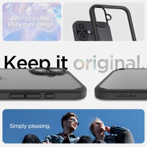 Apple iPhone 16 Ultra Hybrid Case by Spigen - ACS08201 - Matte Black - Image 6