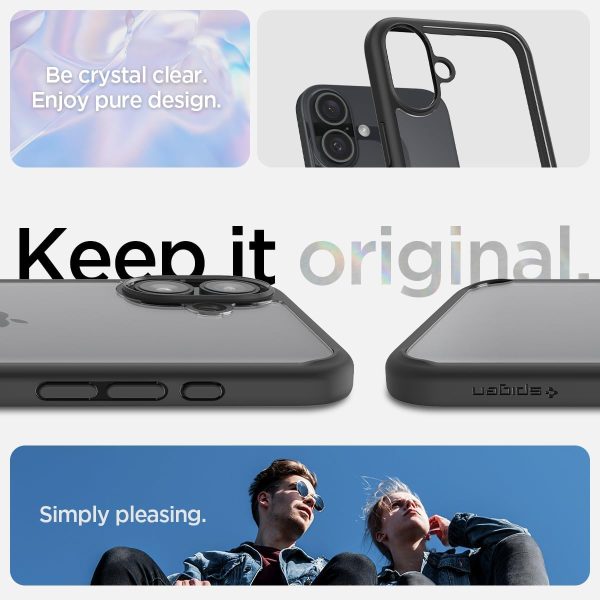 Apple iPhone 16 Ultra Hybrid Case by Spigen - ACS08201 - Matte Black - Image 6