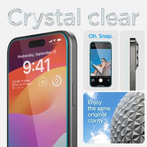 Apple iPhone 16 Plus / 15 Plus GLAS.tR EZ Fit Sensor Protected - AGL06883 - Clear - 2 Pack - Image 4