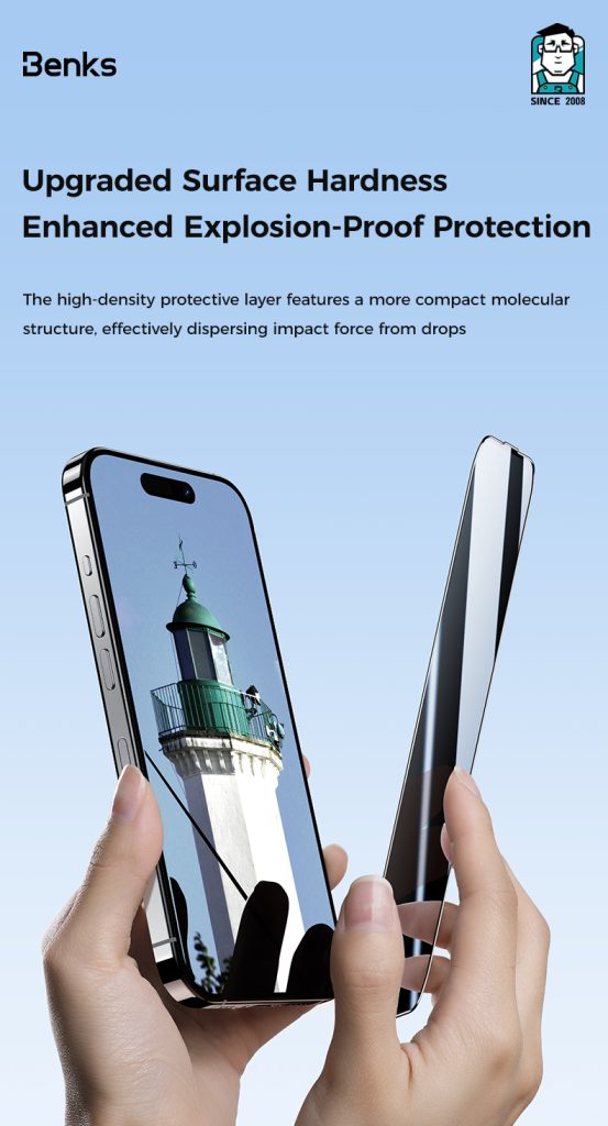 iPhone 16 Pro Max Benks Ultra Shield HD Screen Protector - 6948005980641 - A - Image 4