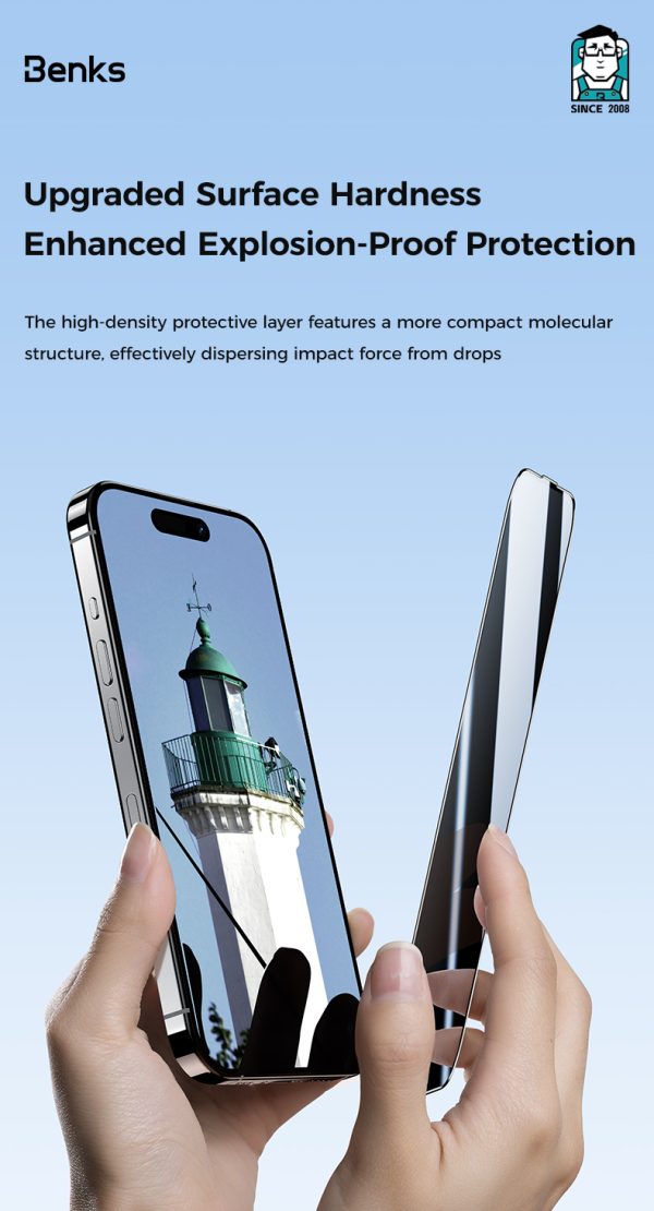 7 (2) iPhone 16 Pro Max Benks Ultra Shield HD Screen Protector - 6948005980641 - A - Image 4