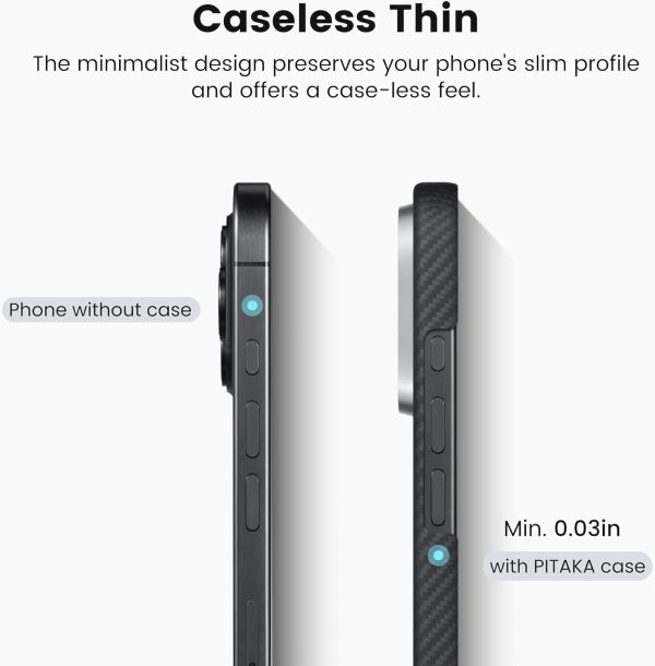 71K69CS5JFL._AC_SL1500_ iPhone 16 Pro Max Pitaka Ultra-Slim Case - Black/Grey - Image 4