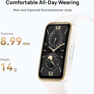 HUAWEI Band 9 Bluetooth iOS & Android Up to 14 Days Battery Life Comfortable Wear TruSleep 4.0 Scientific Sleep Tracking 100 Training Modes smartband Starry Fluoroelastomer Strap - White - Image 7