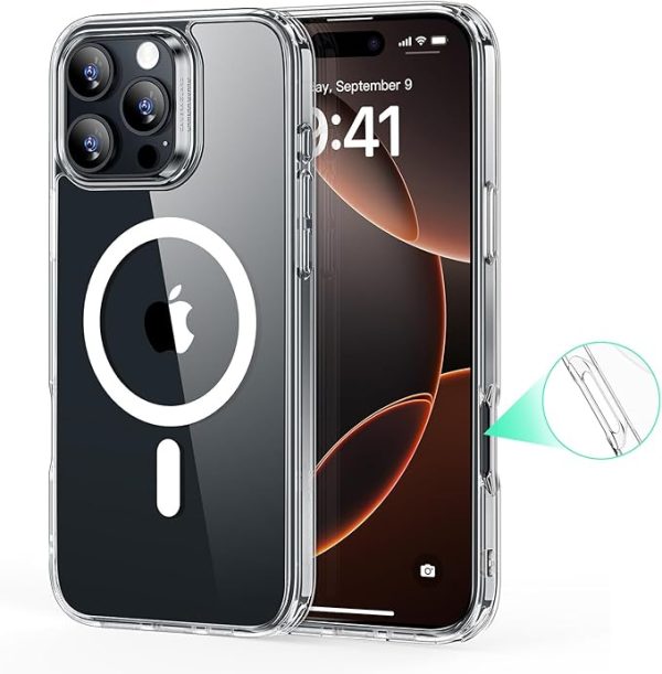 71LHtYAJe5L._AC_SX679_ iPhone 16 Pro ESR Classic Hybrid Case With Magsafe - Clear - BIS - Image 1