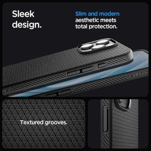 Apple iPhone 16 Pro Max Liquid Air Case by Spigen - ACS07988 - Matte Black - Image 6