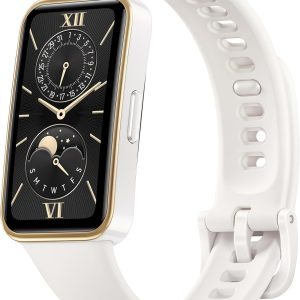 HUAWEI Band 9 Bluetooth iOS & Android Up to 14 Days Battery Life Comfortable Wear TruSleep 4.0 Scientific Sleep Tracking 100 Training Modes smartband Starry Fluoroelastomer Strap - White