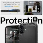 Apple iPhone 16 Rugged Armor Case by Spigen - ACS08214 - Matte Black - Image 5