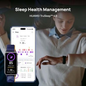 HUAWEI Band 9 Bluetooth iOS & Android Up to 14 Days Battery Life Comfortable Wear TruSleep 4.0 Scientific Sleep Tracking 100 Training Modes smartband Starry Fluoroelastomer Strap - White - Image 6