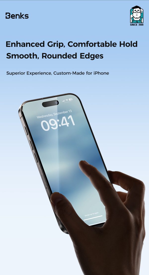 8 (1) iPhone 16 Pro Max Benks Ultra Shield HD Screen Protector - 6948005980641 - A - Image 3