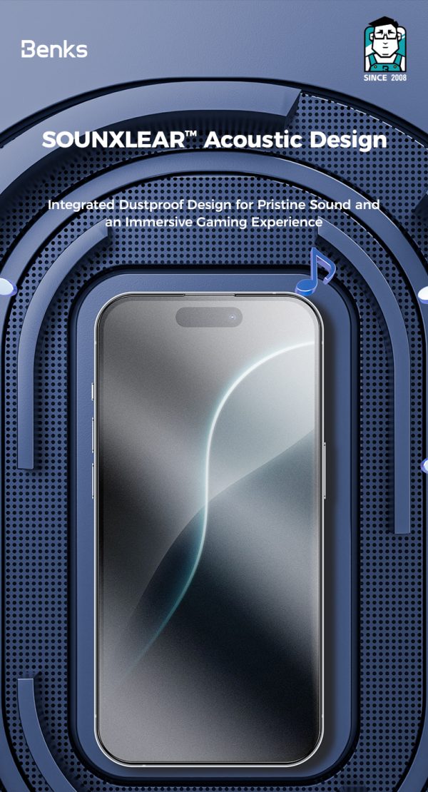 8 (2) iPhone 15 Pro Max Benks JoyTouch Matte Screen Protector - 6948005993665 - Image 6