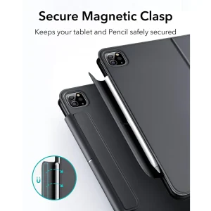 ESR Rebound Magnetic Keyboard Case iPad Pro 11 and Air 5/4 US Layout - Black - BIS - Image 2