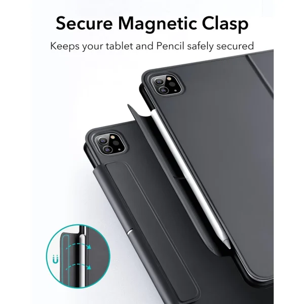 ESR Rebound Magnetic Keyboard Case iPad Pro 11 and Air 5/4 US Layout - Black - BIS - Image 2
