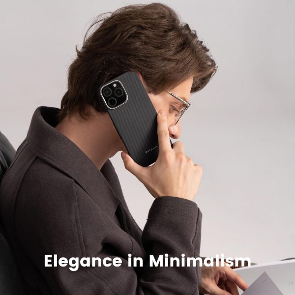 81GYsijguzL._AC_SL1500_ iPhone 16 Pro Max Pitaka Ultra-Slim Case - Black/Grey - Image 8