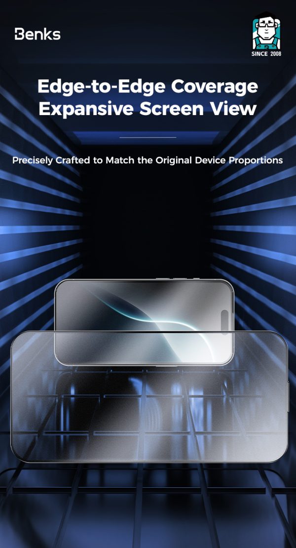 9 (1) iPhone 15 Pro Max Benks JoyTouch Matte Screen Protector - 6948005993665 - Image 2