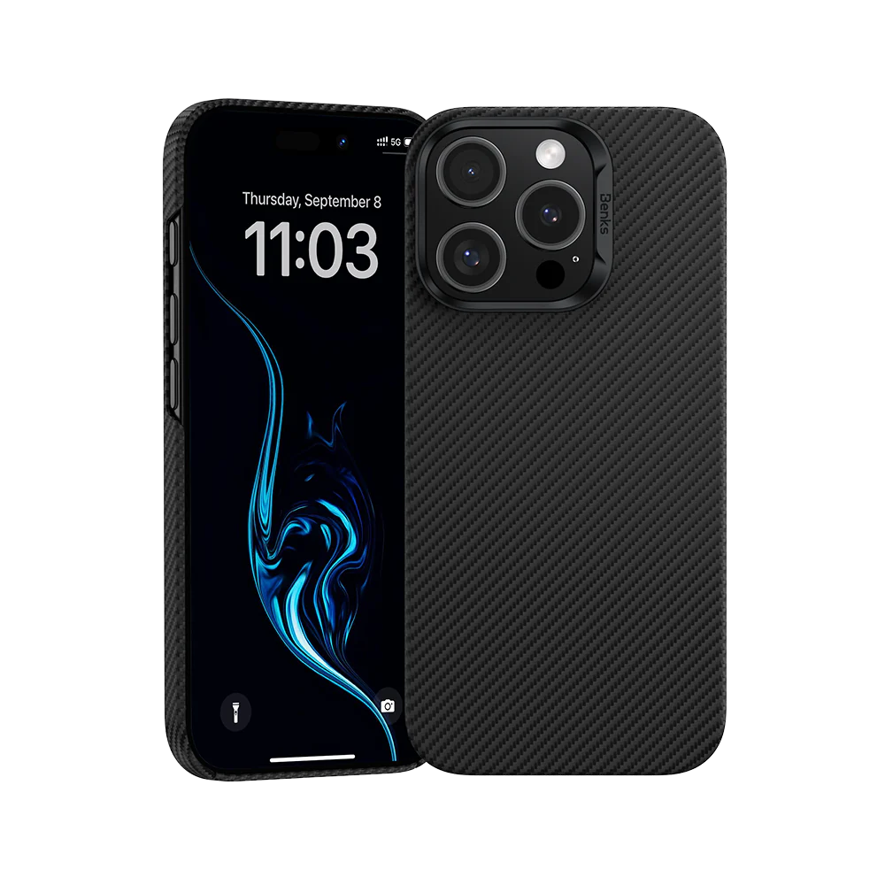 iPhone 16 Pro Benks ArmorAir Kevlar 600D Case - Black - 6948005904951 - Image 1