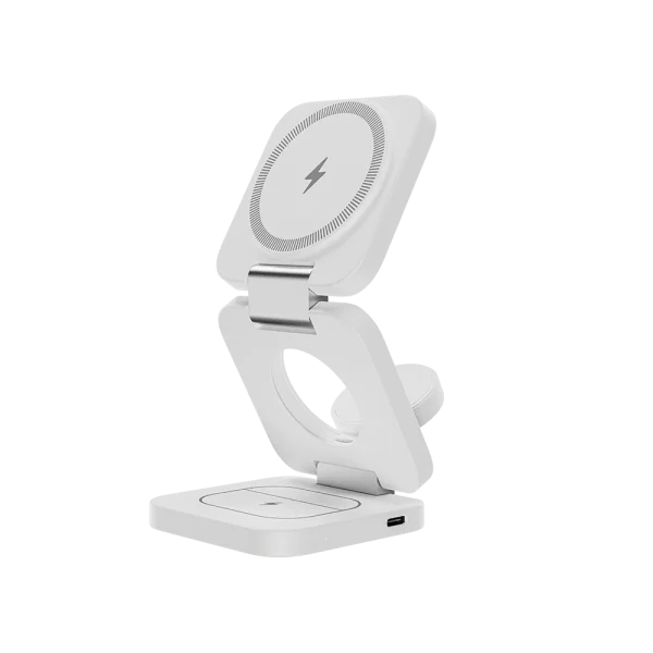 Benks W13 3 in 1 Foldable Charger Stand - White - 6948005996703 - Image 4