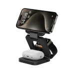 Benks W13 3 in 1 Foldable Charger Stand - Black - 6948005996710