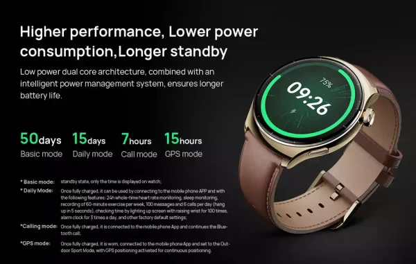 Mibro Watch Lite 3 Pro with 1.32″ UHD Amoled Display GPS & Bluetooth Calling - Khaki Gray - OP - Image 7