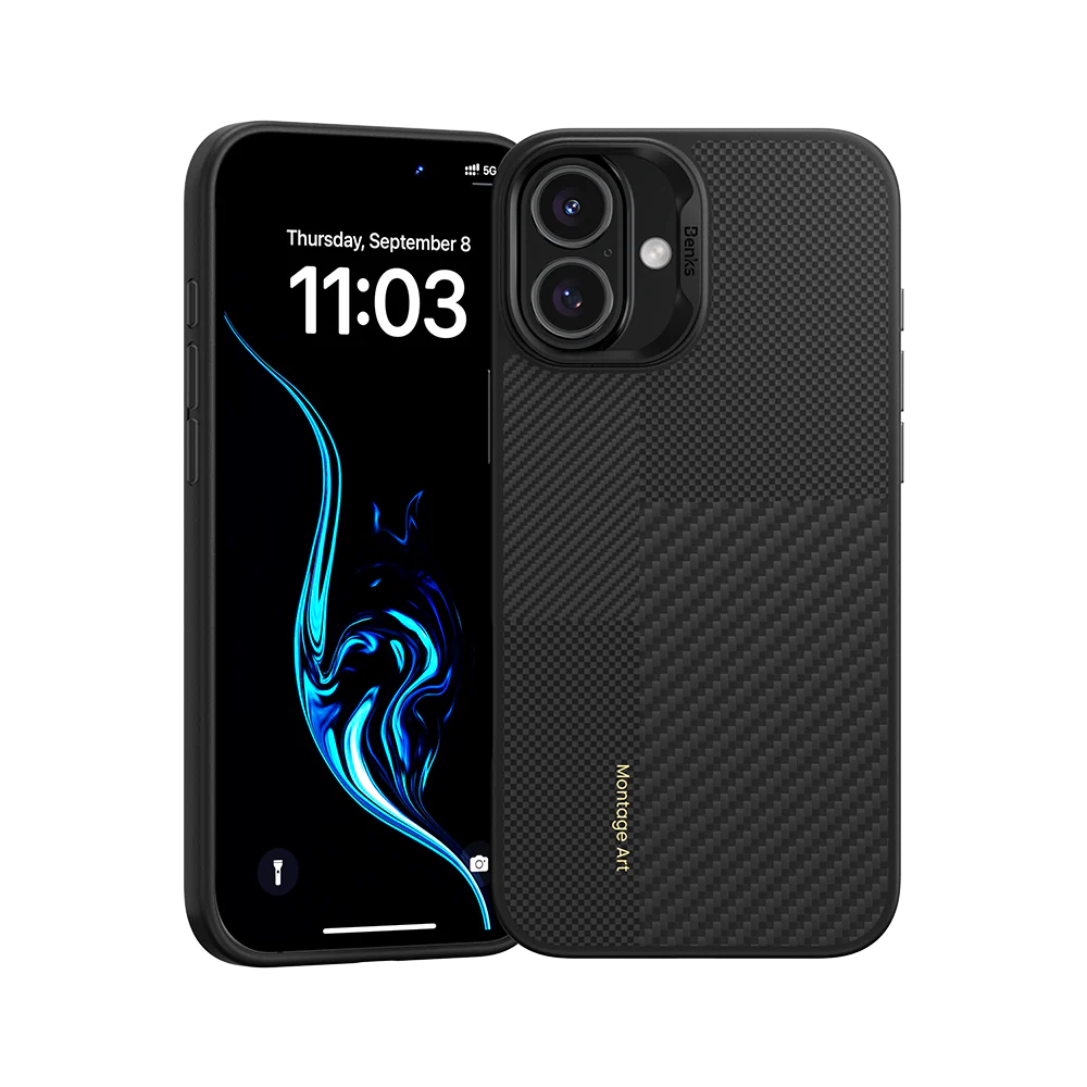 iPhone 16 Benks Montage ArmorPro Hybrid Magnetic Kevlar Case with TPU Edge - 6948005905057 - Image 1