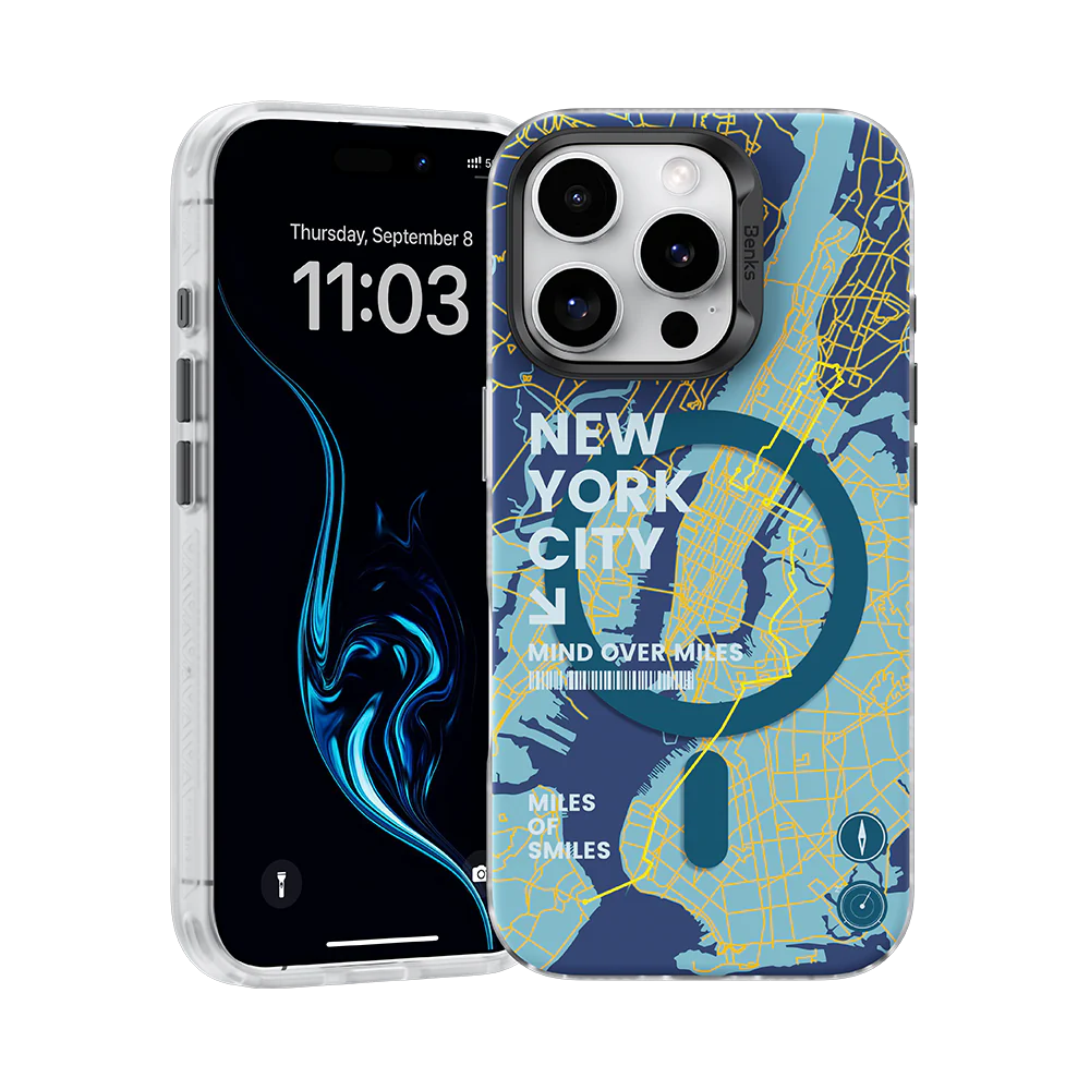 iPhone 16 Pro Benks Magnetic City Case New York - 6948005905392 - Image 1