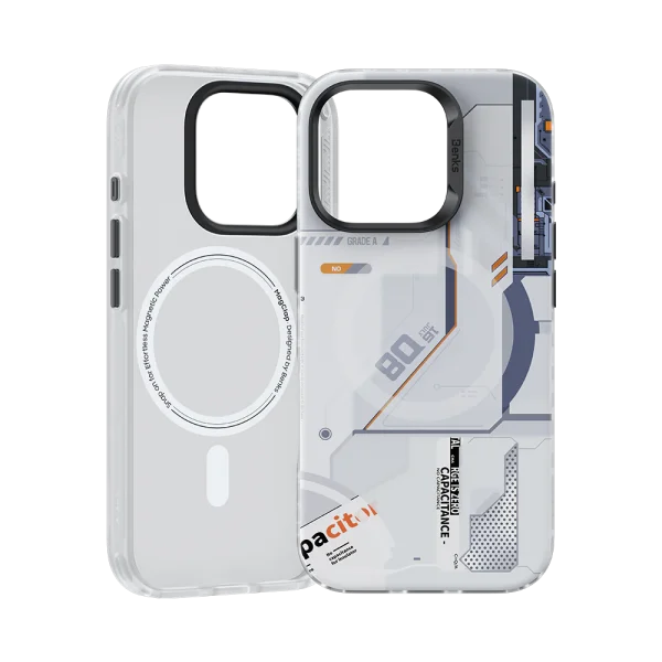 Perspective_Phone_Case_for_iPhone_16_Pro_Max_3 iPhone 16 Benks Magnetic Mecha Series Protective Case - White - 6948005905491 - Image 3