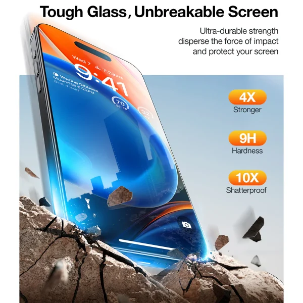Apple iPhone 16 Pro Max Install Master Glass by Torras - Clear - 1 Pack - Image 3