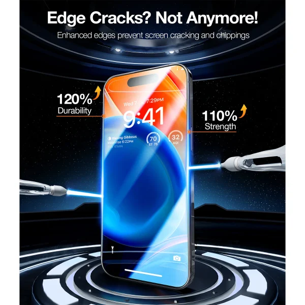 Apple iPhone 16 Pro Max Install Master Glass by Torras - Clear - 1 Pack - Image 6