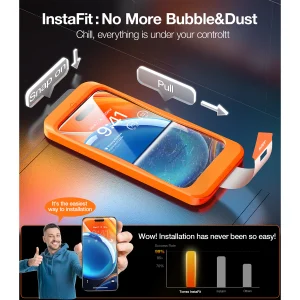 Apple iPhone 16 Pro Max Install Master Glass by Torras - Clear - 1 Pack - Image 7