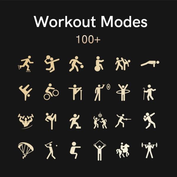 QCY GS2 Smart Sports Watch with 1.96 Large AMOLED Screen Display, 100 Plus Watch Faces & 4 Themes, BT Calling, 100 Plus Sports Mode - Black - GC - Image 3