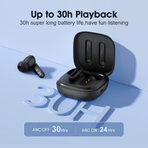QCY T13 ANC Bluetooth 5.3 ANC Low Latency Earbuds - White - GC - Image 3