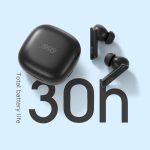 QCY Melobuds HT05 ANC 40dB Active Noise Cancelling Bluetooth 5.2 6 Mic ENC Earbuds - Black - GC - Image 4
