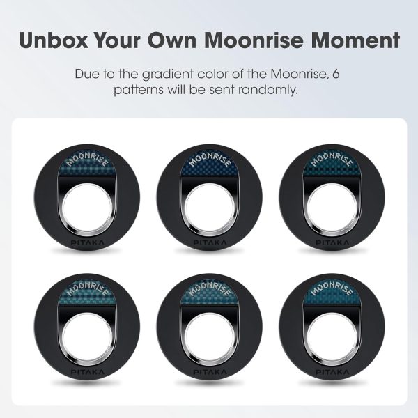 61Lh2Qn+bYL._AC_SL1500_ PITAKA MagEZ Grip 3 Compatible with MagSafe Ring for iPhone 16/15/14/13/12 - Moonrise - Image 2