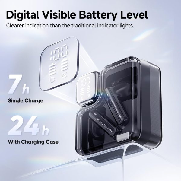 QCY MeloBuds Neo Wireless Bluetooth 5.3 Earphone ENC Earbuds - Black - GC - Image 4