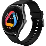 QCY GT Smart Watch With Retina 1.43 AMOLED HD Display, Peak-Brightness Sunlight Display, Metal Watch Frame and Crown, Health Monitoring and 100 + Sports Modes - Black - GC