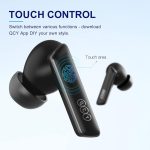 QCY Melobuds HT05 ANC 40dB Active Noise Cancelling Bluetooth 5.2 6 Mic ENC Earbuds - Black - GC - Image 3