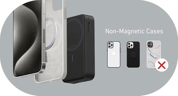 Anker MagGo Qi2 Powerbank 10000 Mac 15w Ultra-Fast Magnetic Charging with Smart Display - Black - A1654H11 - OP - Image 2