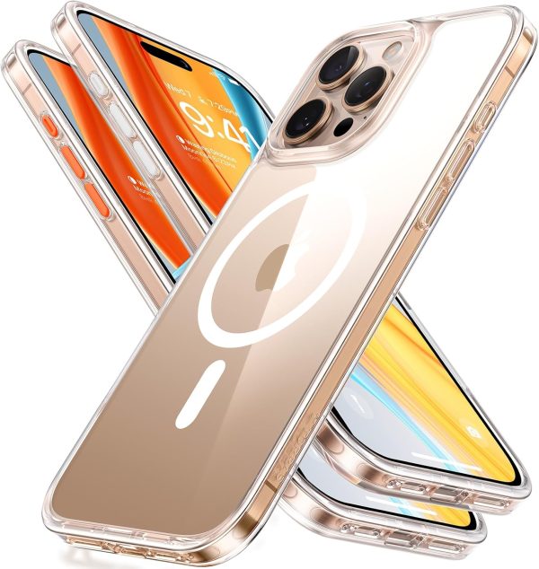 7143PSPv9sL._AC_SL1500_ Apple iPhone 16 Pro Max Diamond Mag Series Case by Torras - Clear - Image 1