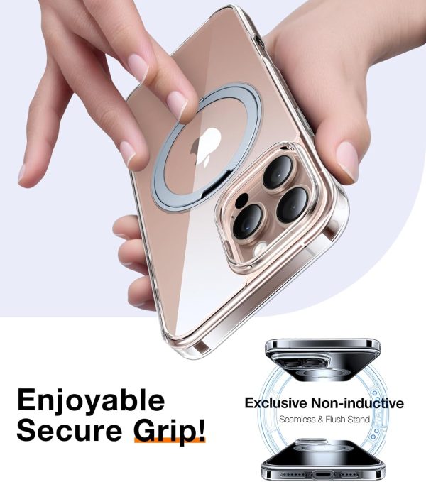 Apple iPhone 16 Pro Ostand Pro Series Case by Torras - Clear - Image 2