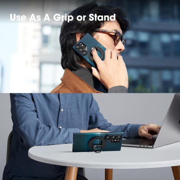 71IMSyL2pUL._AC_SL1500_ PITAKA MagEZ Grip 3 Compatible with MagSafe Ring for iPhone 16/15/14/13/12 - Moonrise - Image 7