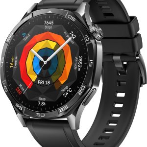 HUAWEI WATCH GT 5 46mm Smartwatch Sharp-Edged Design All-new Running and Cycling Sports Health Tracking up to 14 Days Battery Life Compatible with iOS and Android - Black