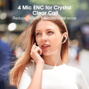 QCY T13 ANC Bluetooth 5.3 ANC Low Latency Earbuds - White - GC - Image 5
