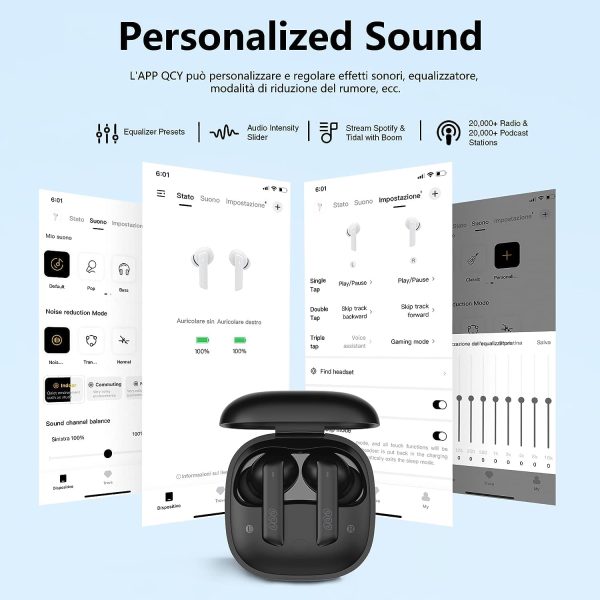 71RUzOCDPRL._AC_SL1500_ QCY Melobuds HT05 ANC Earbuds - White - GC - Image 2