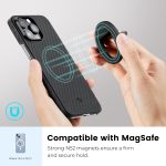 PITAKA MagEZ Grip 3 Compatible with MagSafe Ring for iPhone 16/15/14/13/12 - Black - Image 9