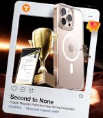 Apple iPhone 16 Pro Diamond Mag Series Case by Torras - Clear - Image 2